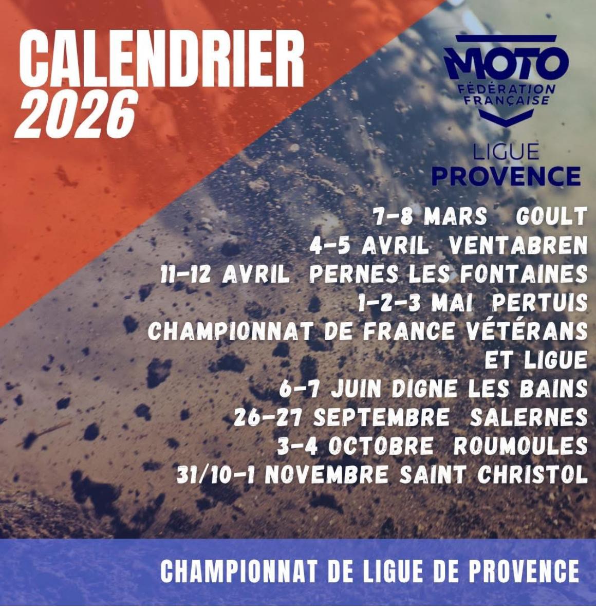 Programme 2026 Cesar Tomasini - Pilote de motocross